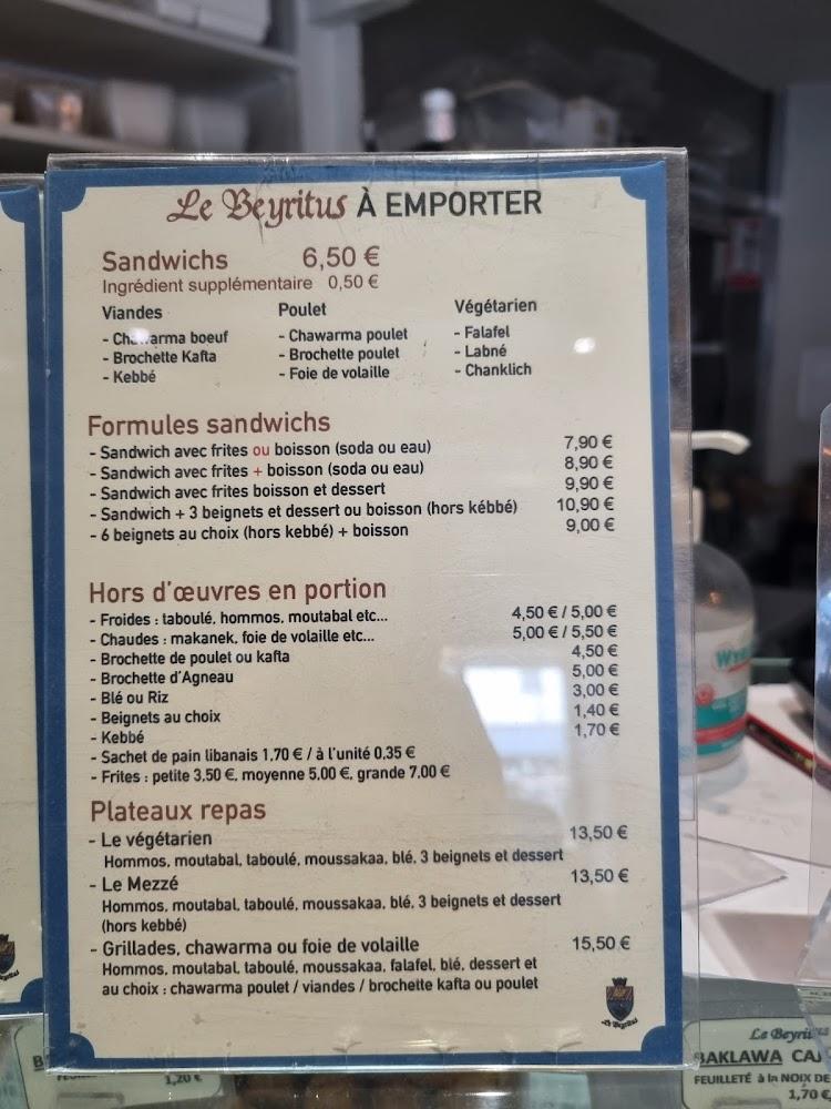 Le Beyritus - Menu Image 4